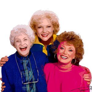 Rose, Blanch & Sophia (Golden Girls Trio)  Realistic Digital Vector Portraits #1